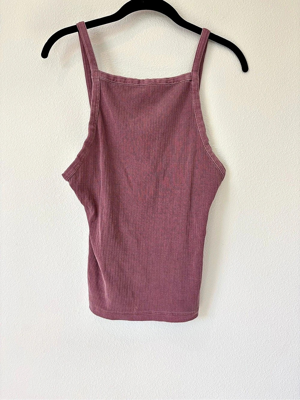 Free People intimate Square Neck Crop Tank Pink Medium